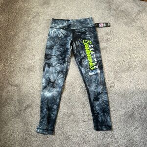 NFL Seattle Seahawks Tie Dye Graphic Leggings NWT SIZE S